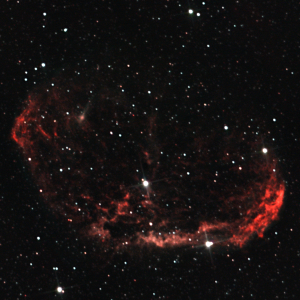 NGC 6888 (Crescent Nebula) in Cygnus — wind-blown shell around WR 136, Plau am See, 2 Oct 2025