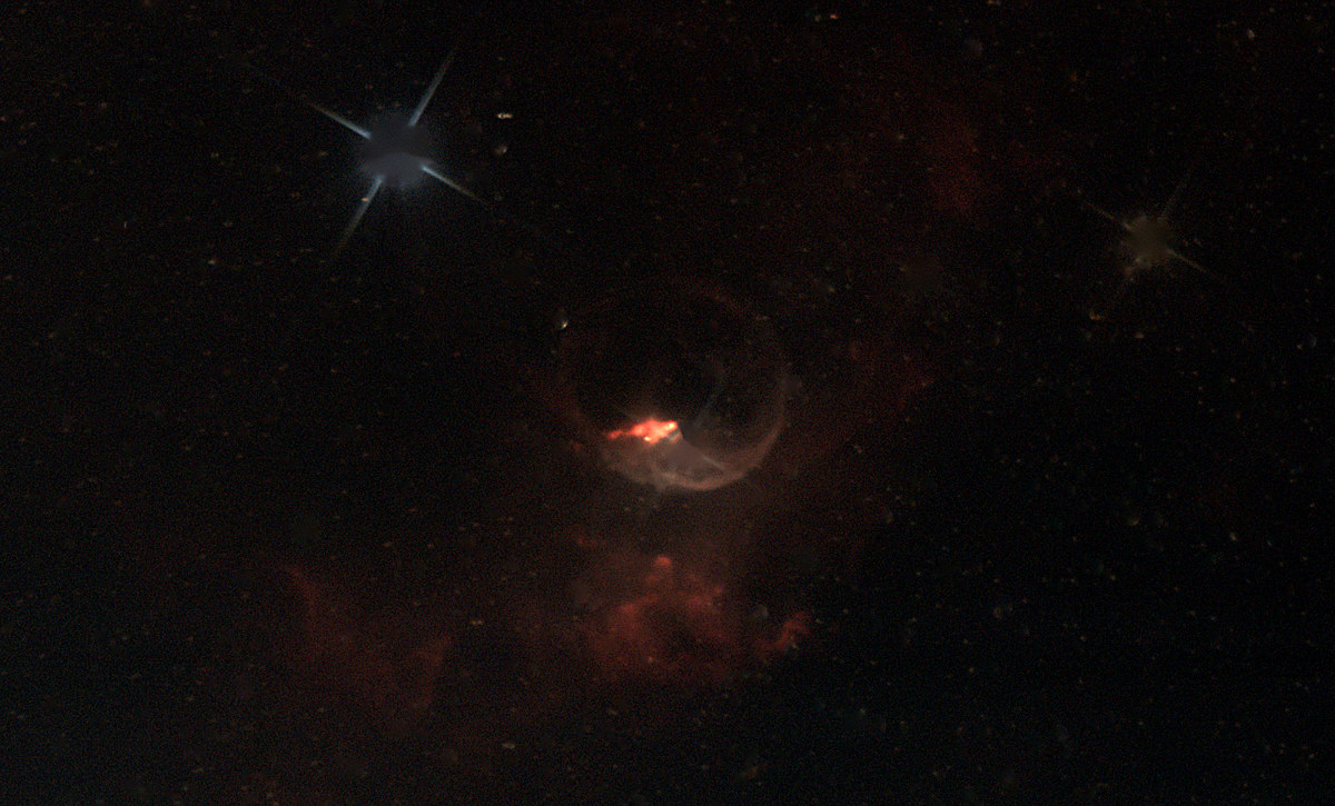 NGC 7635 (Bubble Nebula) in Cassiopeia — wind-blown emission shell around BD+60° 2522, photographed from Plau am See on 3 Sep 2025