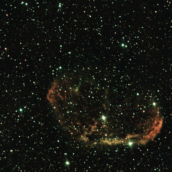 NGC 6888 (Crescent Nebula) in Cygnus — wind-blown shell around WR 136, Plau am See, 2 Oct 2025