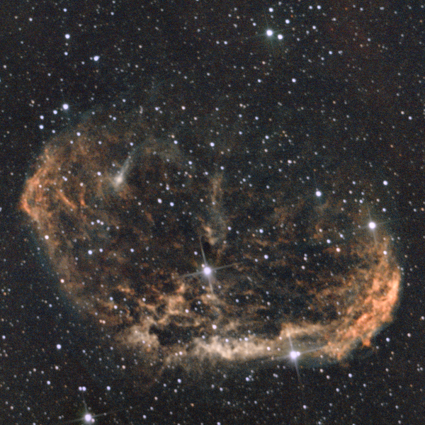 NGC 6888 (Crescent Nebula) in Cygnus — wind-blown shell around WR 136, Plau am See, 2 Oct 2025