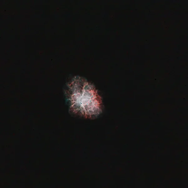 Messier 1 (Crab Nebula) in Taurus — supernova remnant of SN 1054, photographed from Plau am See on 15 Dec 2025