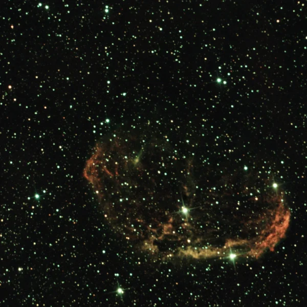 NGC 6888 (Crescent Nebula) in Cygnus — wind-blown shell around WR 136, Mecklenburg-Vorpommern, 2 Oct 2025