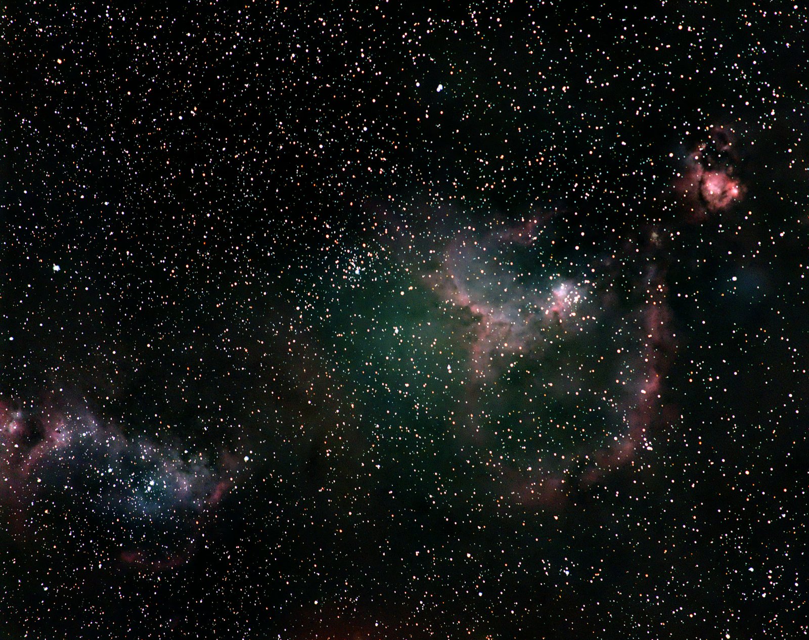 The Heart Nebula with a DSLR & a Camera Lens (IC 1805)